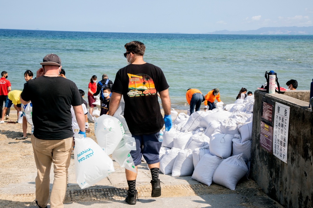 WHERE HAVE ALL THE PUMICE GONE?   MARINES EXPERIENCE RARE BEACH CLEANUP