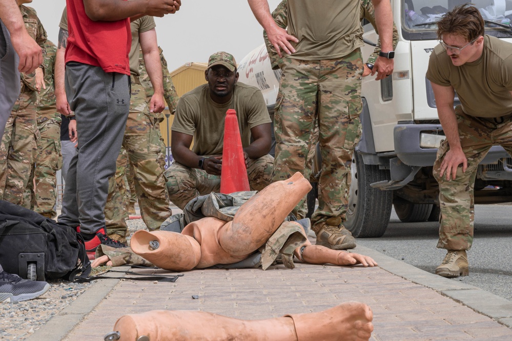 386th and 387th Expeditionary Security Forces Squadron celebrate Police Week