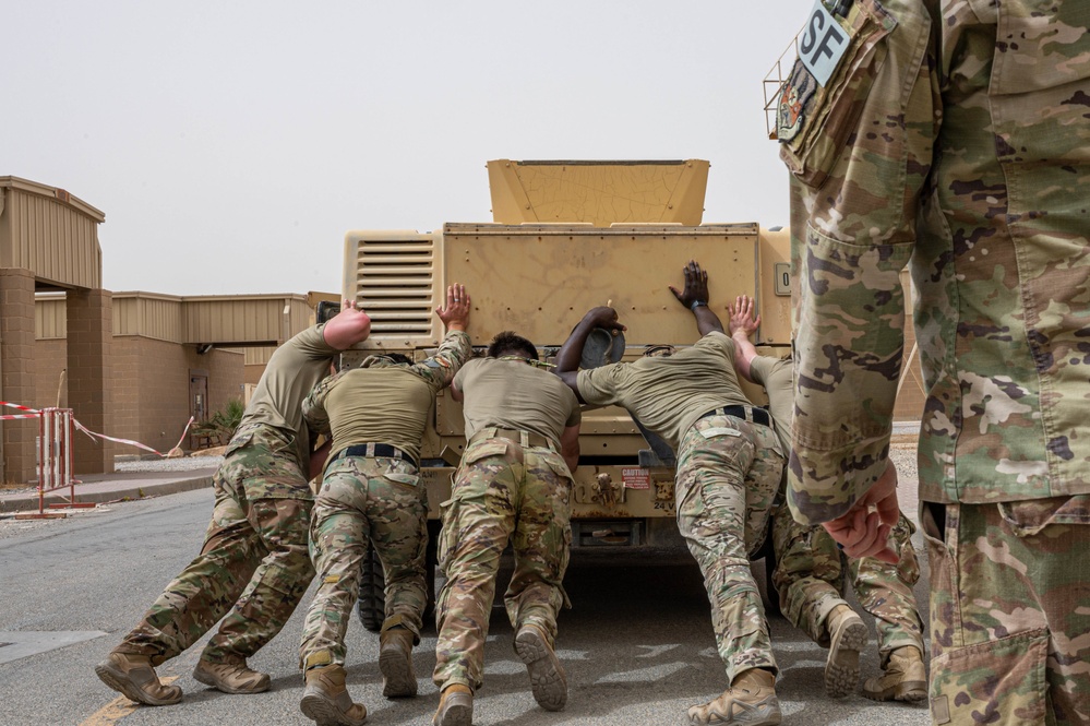 386th and 387th Expeditionary Security Forces Squadron celebrate Police Week