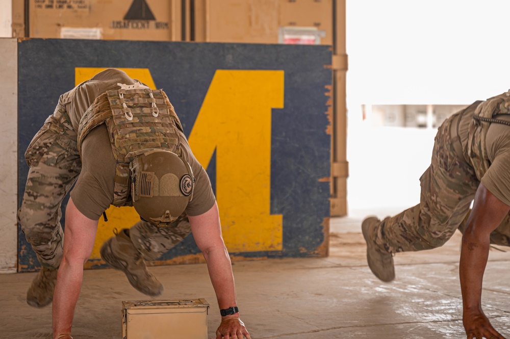 386th and 387th Expeditionary Security Forces Squadron celebrate Police Week