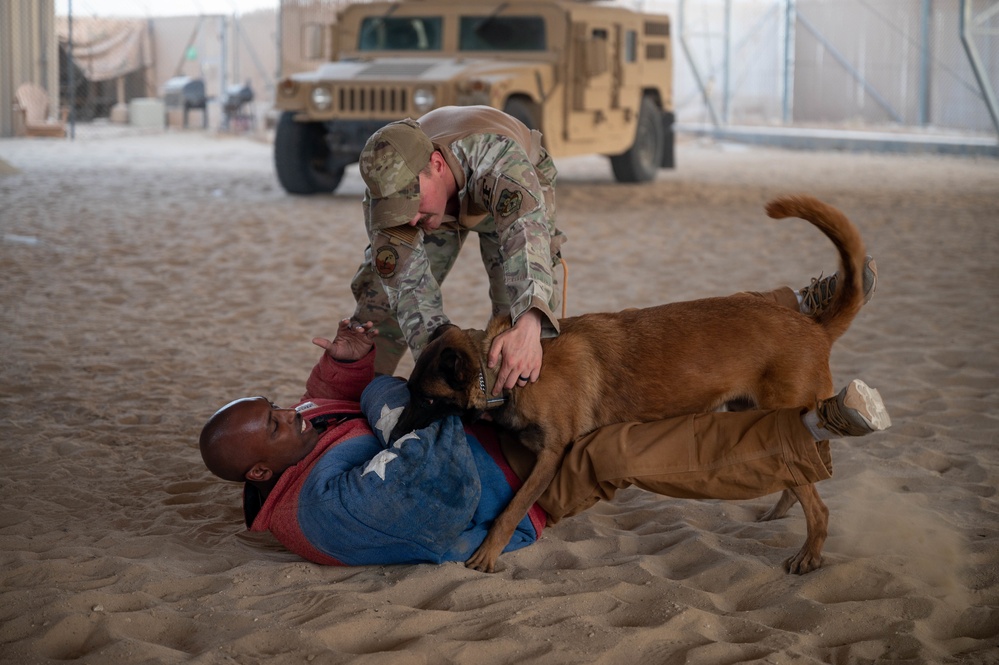 386th and 387th Expeditionary Security Forces Squadron celebrate Police Week