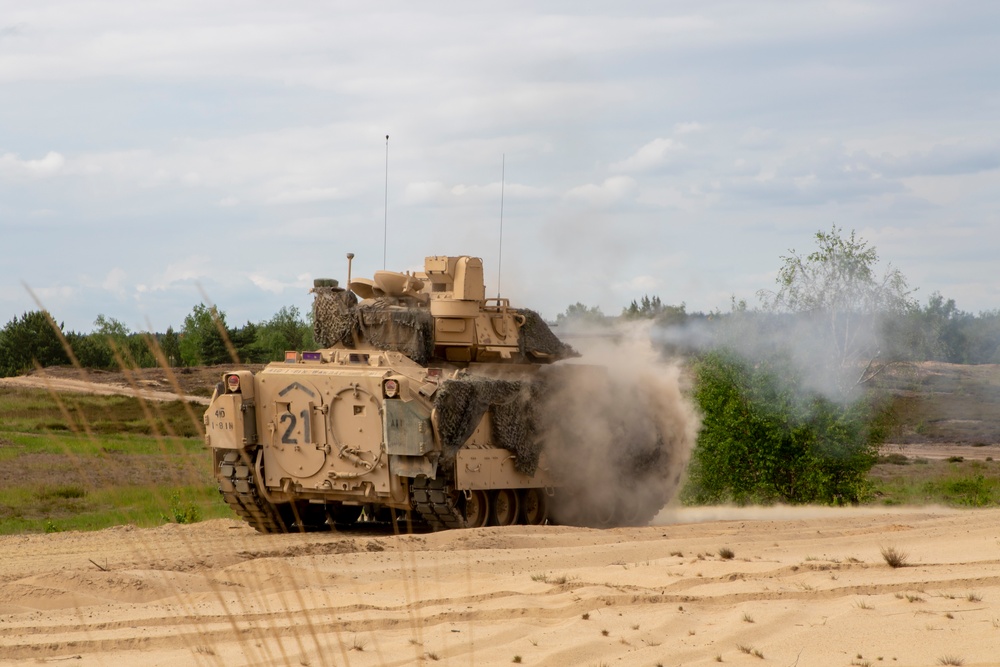 4ID Soldiers Participate in a Live-Fire Exercise during DEFENDER-Europe 22