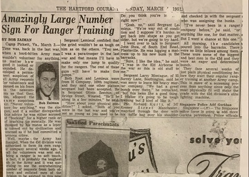 143rd RSG Commander Bridges Past With 43rd INF DIV Veteran