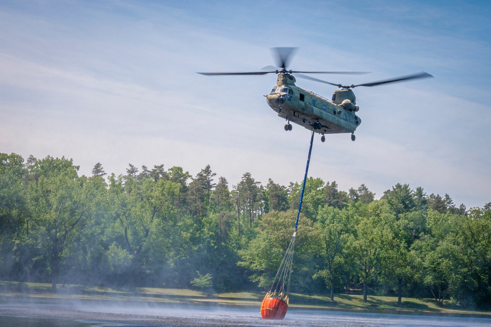 CTNG, Westover Fire Department Conduct BAMBI Bucket Training