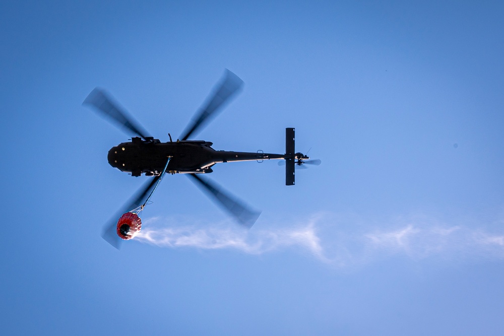 CTNG, Westover Fire Department Conduct BAMBI Bucket Training