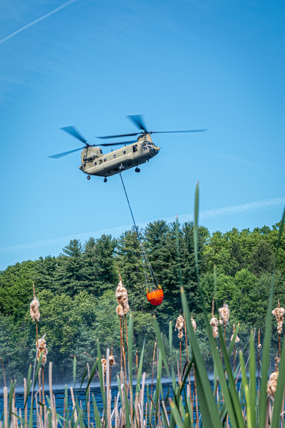 CTNG, Westover Fire Department Conduct BAMBI Bucket Training