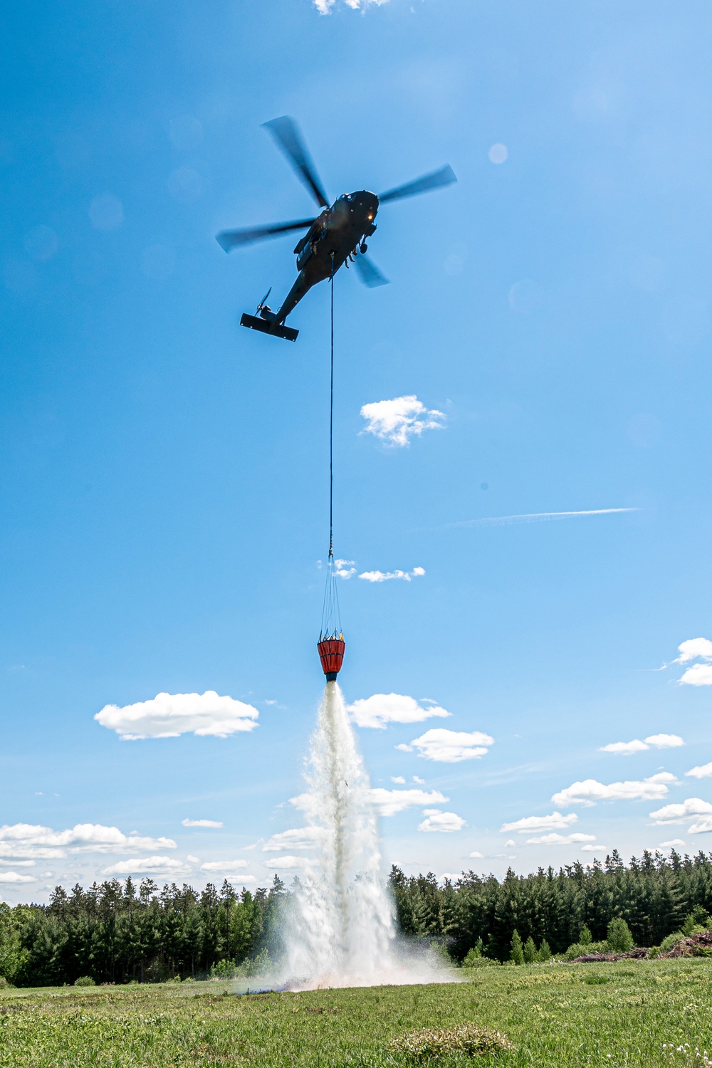 CTNG, Westover Fire Department Conduct BAMBI Bucket Training