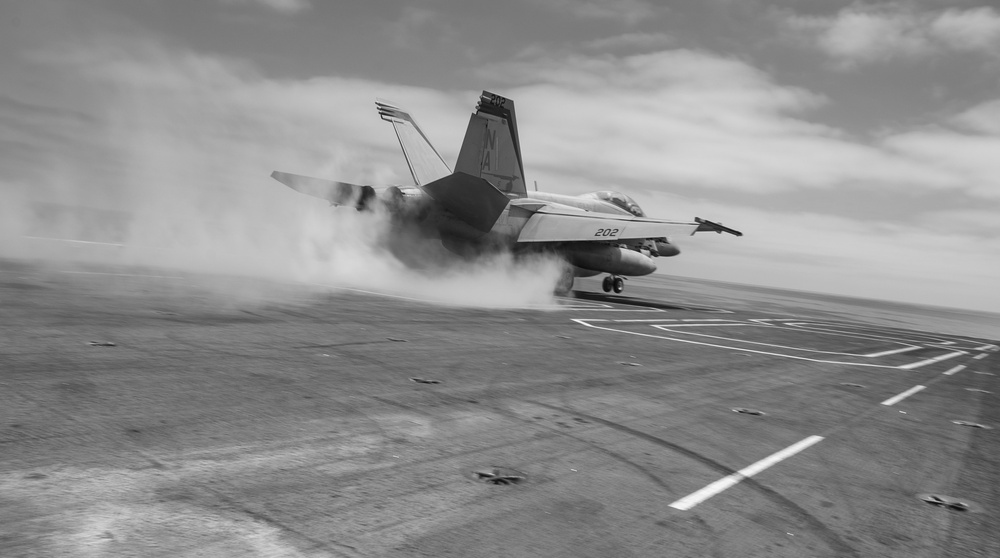 FA-18F Launches Off Of The Flight Deck