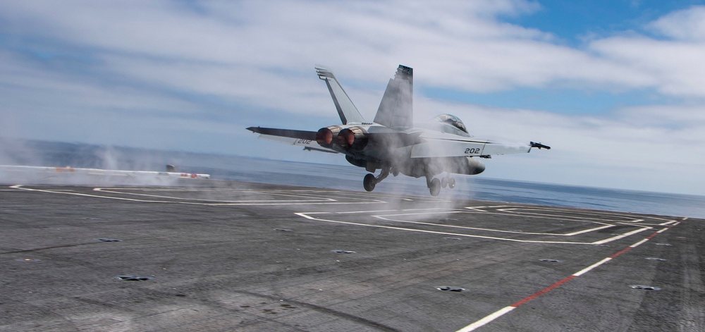 FA-18F Launches Off Of The Flight Deck