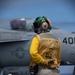 FA-18E Prepares To Launch Off Of The Flight Deck