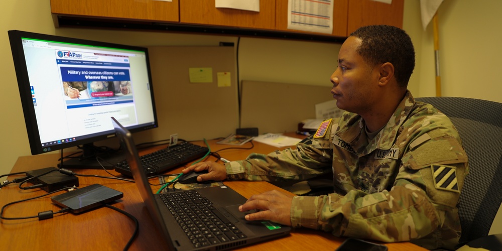 Dogface Soldier browses through FVAP website