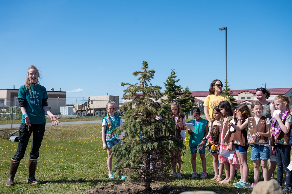 U.S. Army Alaska recognizes Arbor Day by planting spruce tree
