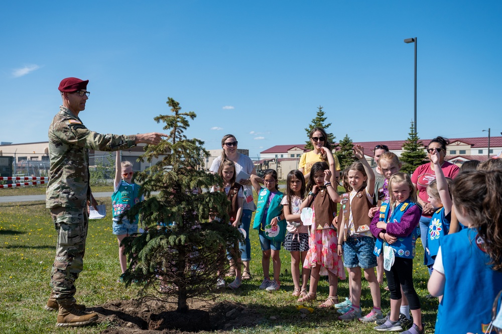 U.S. Army Alaska recognizes Arbor Day by planting spruce tree