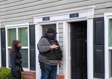 ICE Enforcement and Removal Operations (ERO) deportation officers advise a spouse that her husband has been detained