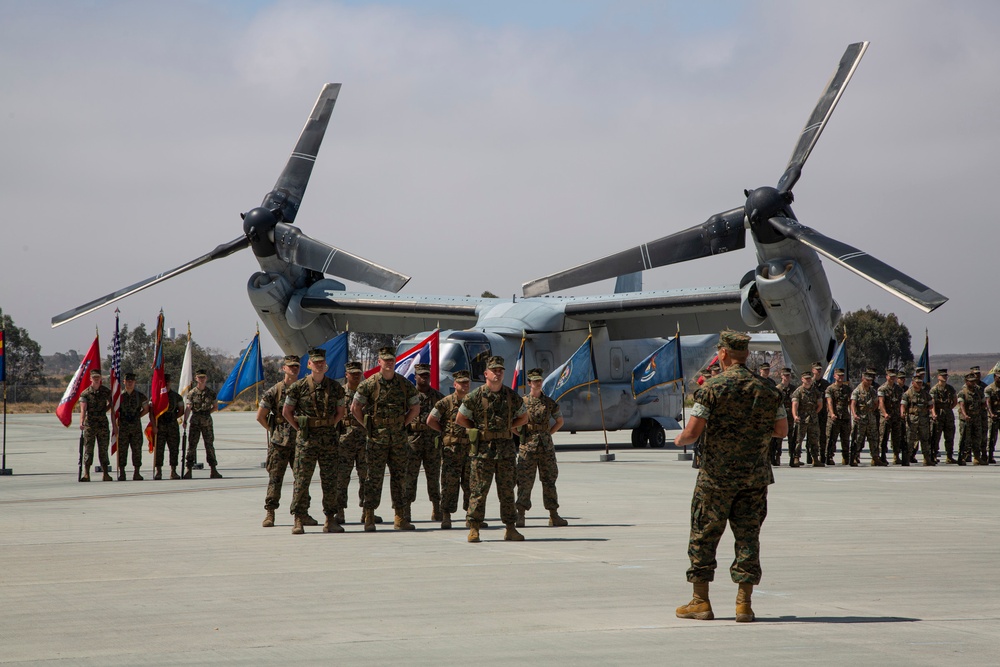 Marine Medium Tiltrotor Squadron 161 Relief &amp; Appointment Ceremony