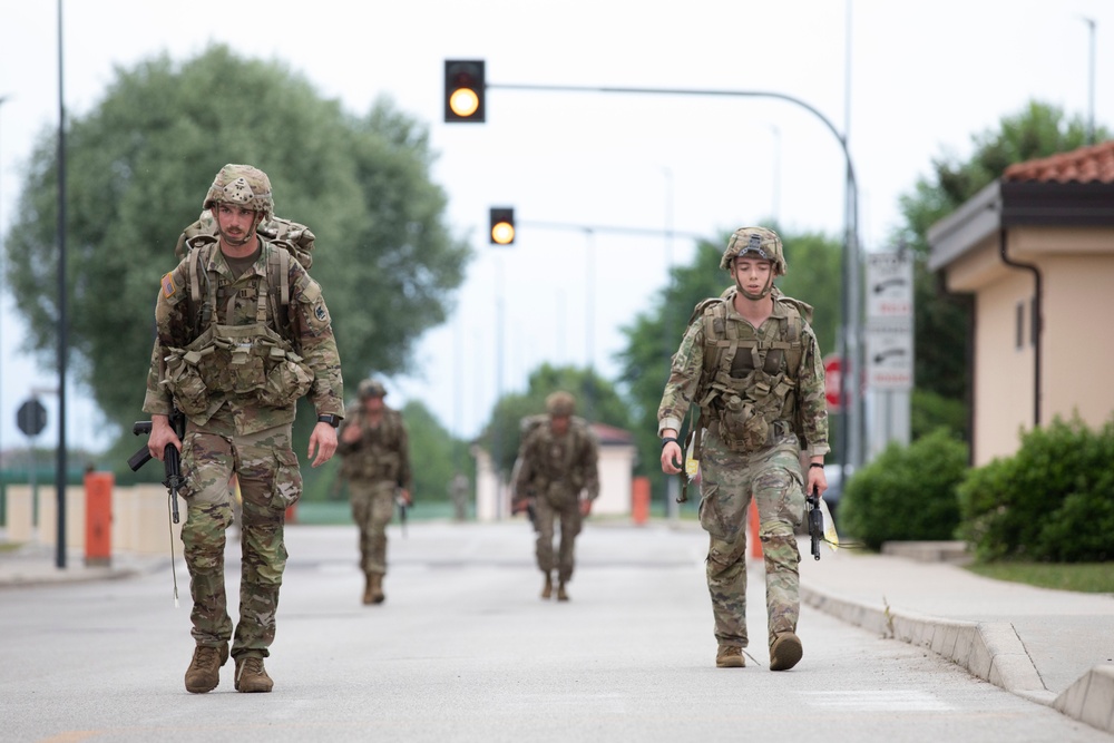 It's almost over! Ruck march means the (near) end of the 2022 SETAF-AF Best Warrior and Squad Competition