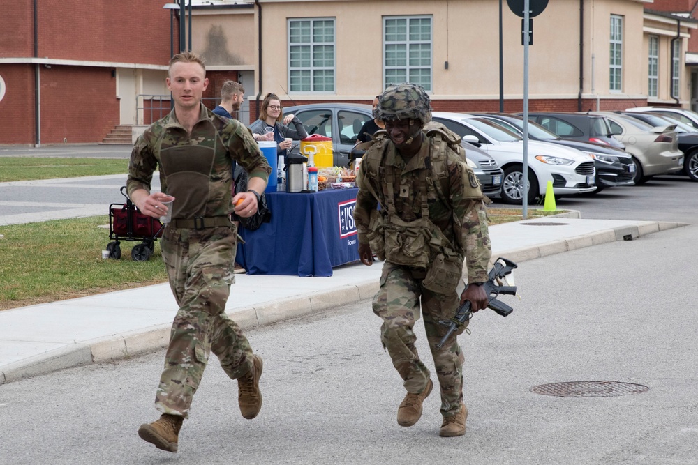 It's almost over! Ruck march means the (near) end of the 2022 SETAF-AF Best Warrior and Squad Competition