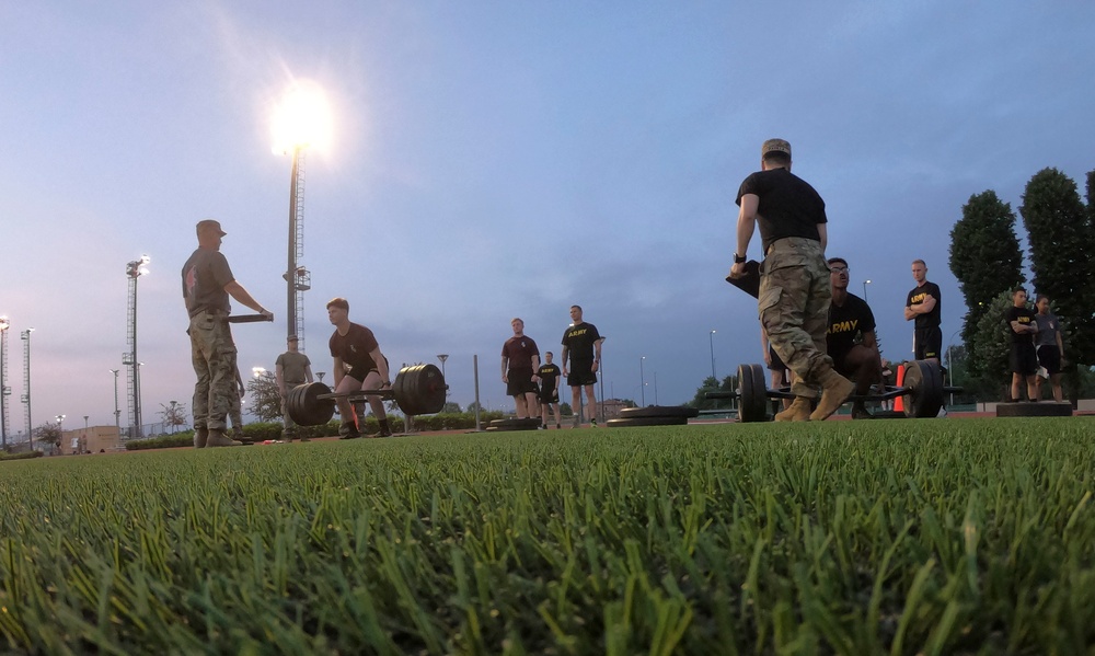 SETAF-AF Best Warrior and Squad Competition 2022 is underway with an early-morning ACFT