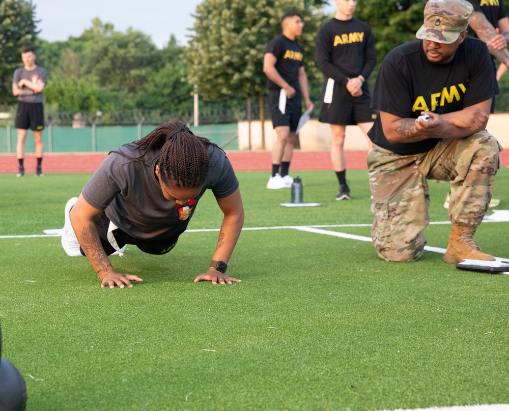 SETAF-AF Best Warrior and Squad Competition 2022 is underway with an early-morning ACFT