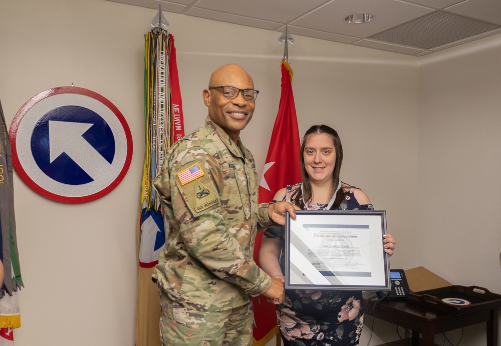 ARCENT Volunteer Service Award Ceremony