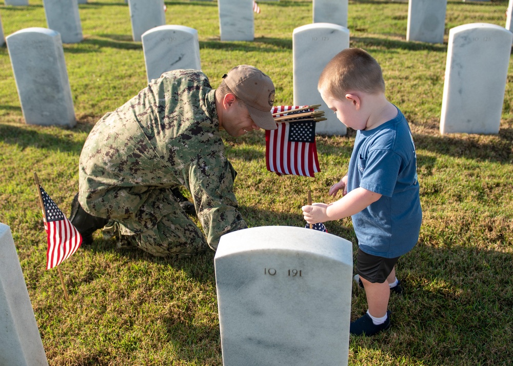 Flag Placement Ceremony