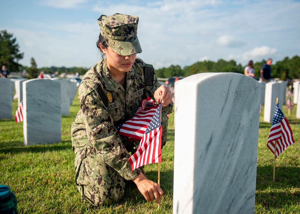 Flag Placement Ceremony