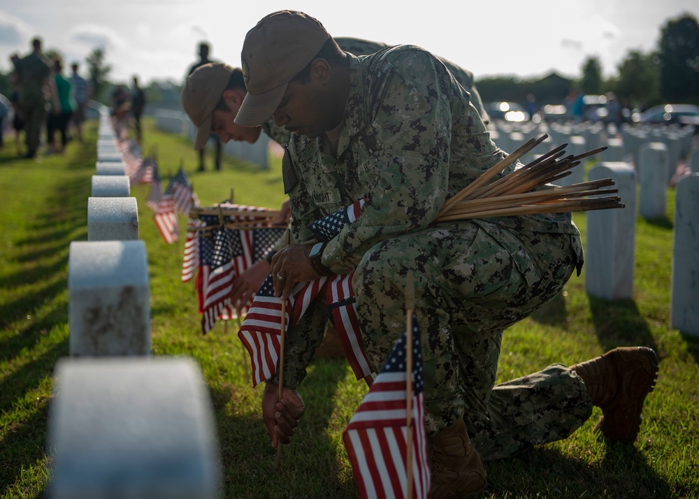 Flag Placement Ceremony