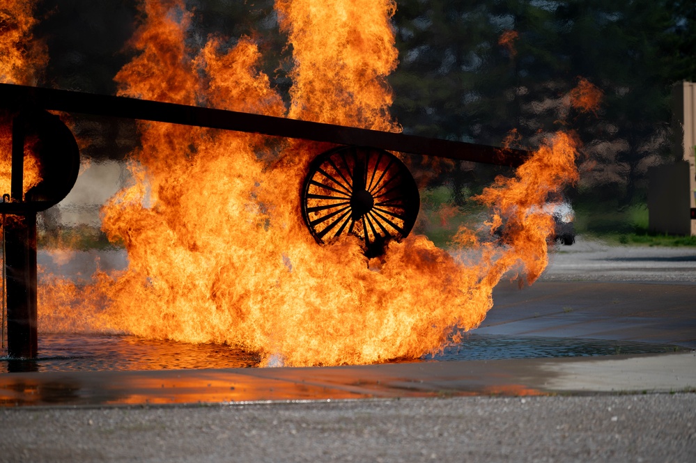 375th CES teams with MidAmerica Fire Department for training