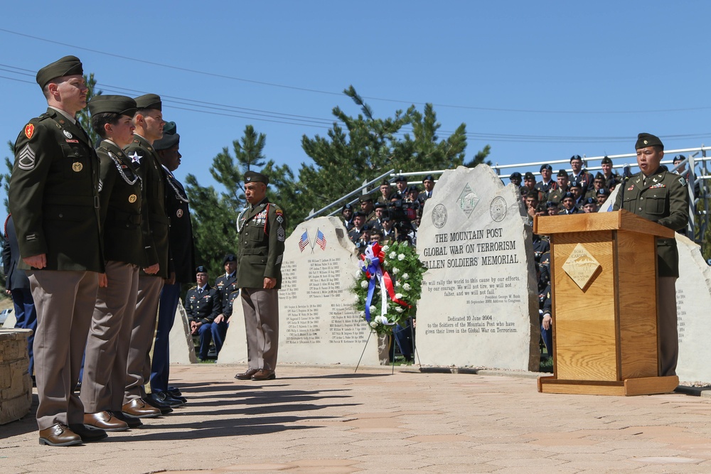 Mountain Post Warrior Memorial Ceremony