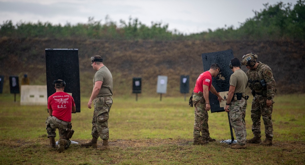 Military and local law enforcement showcase skills in tactical shooting competition