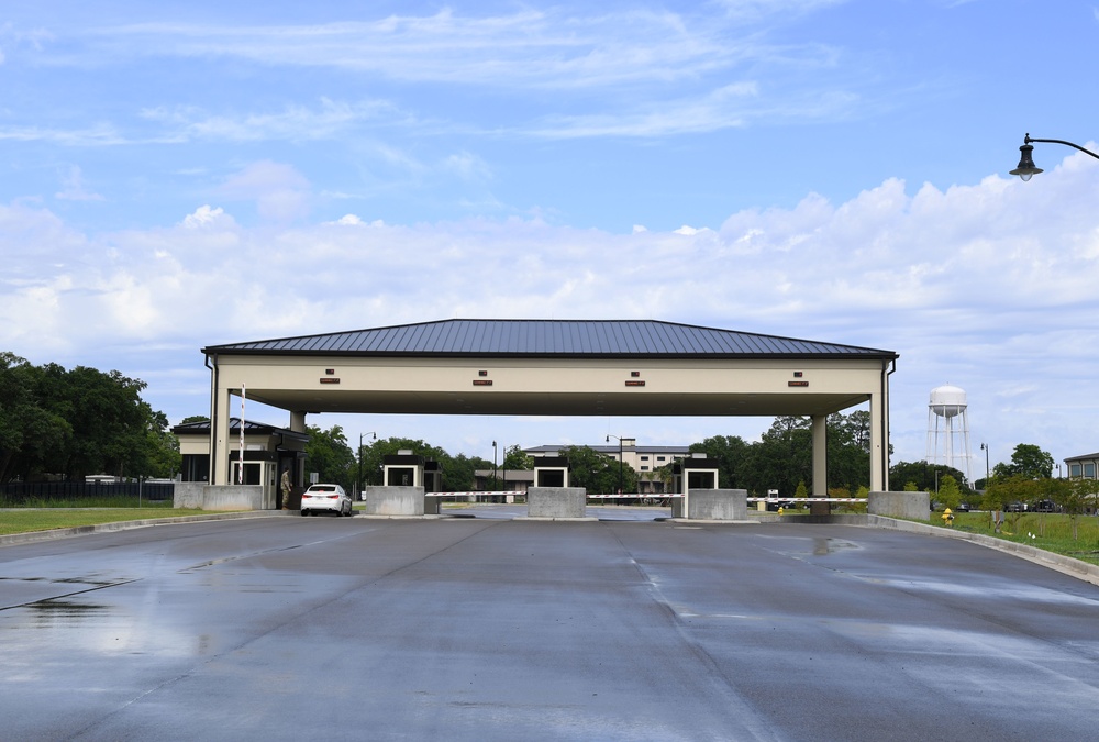 New Keesler gate construction complete