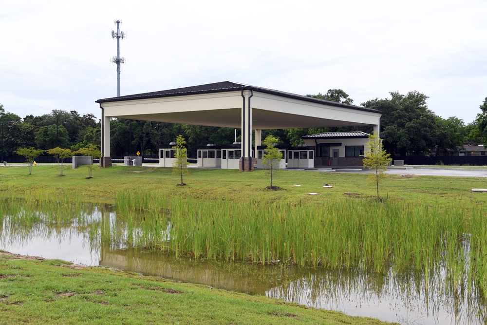 New Keesler gate construction complete