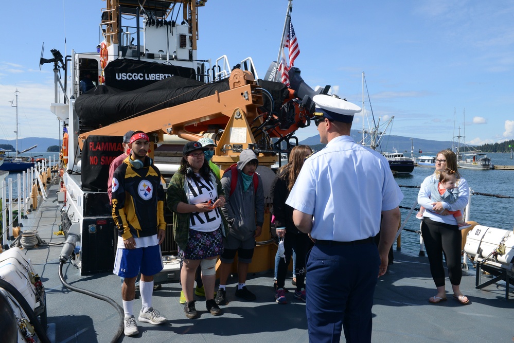 Coast Guard Cutter Liberty re-homeport tours