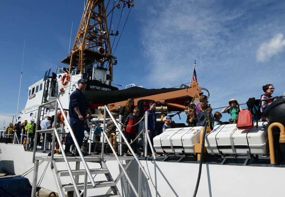 Coast Guard Cutter Liberty re-homeport tours