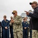 Rear Adm. Dennis Velez Visits USS Leyte Gulf