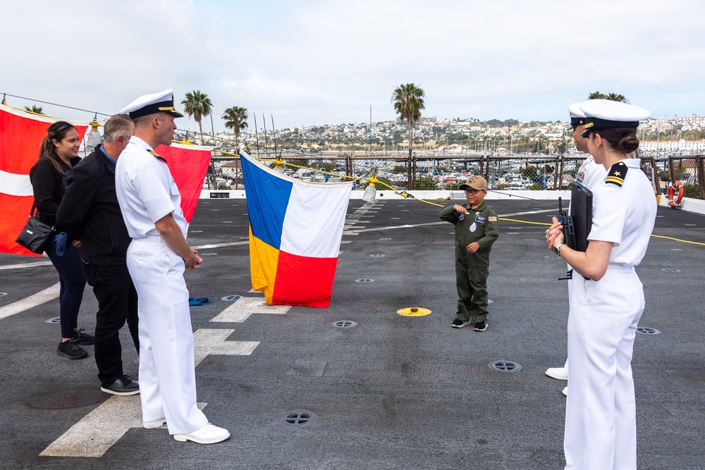 USS Portland (LPD 27) Make-A-Wish Visit at LA Fleet Week