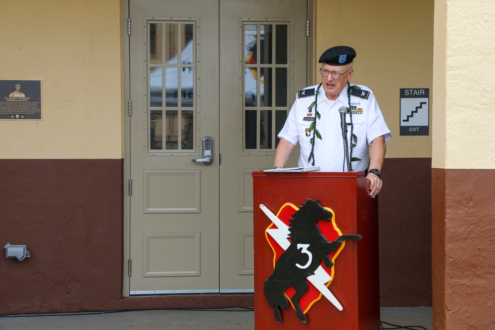 CPL Jacob R. Fleischer Memorial Building Dedication Ceremony