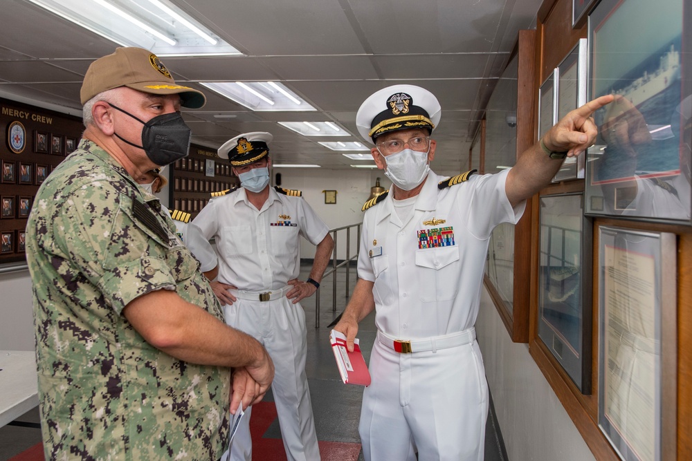 Commanding Officer of Naval Base Guam Tours USNS Mercy