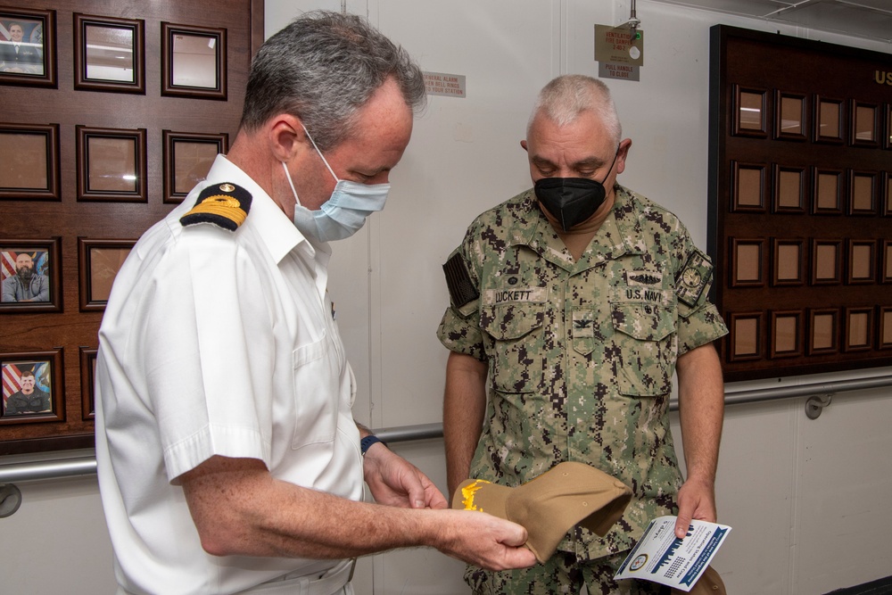 Commanding Officer of Naval Base Guam Tours USNS Mercy