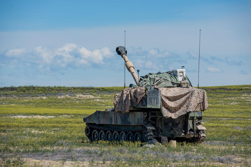 Idaho National Guard executes Paladin live-fire training with modernized smart weapon