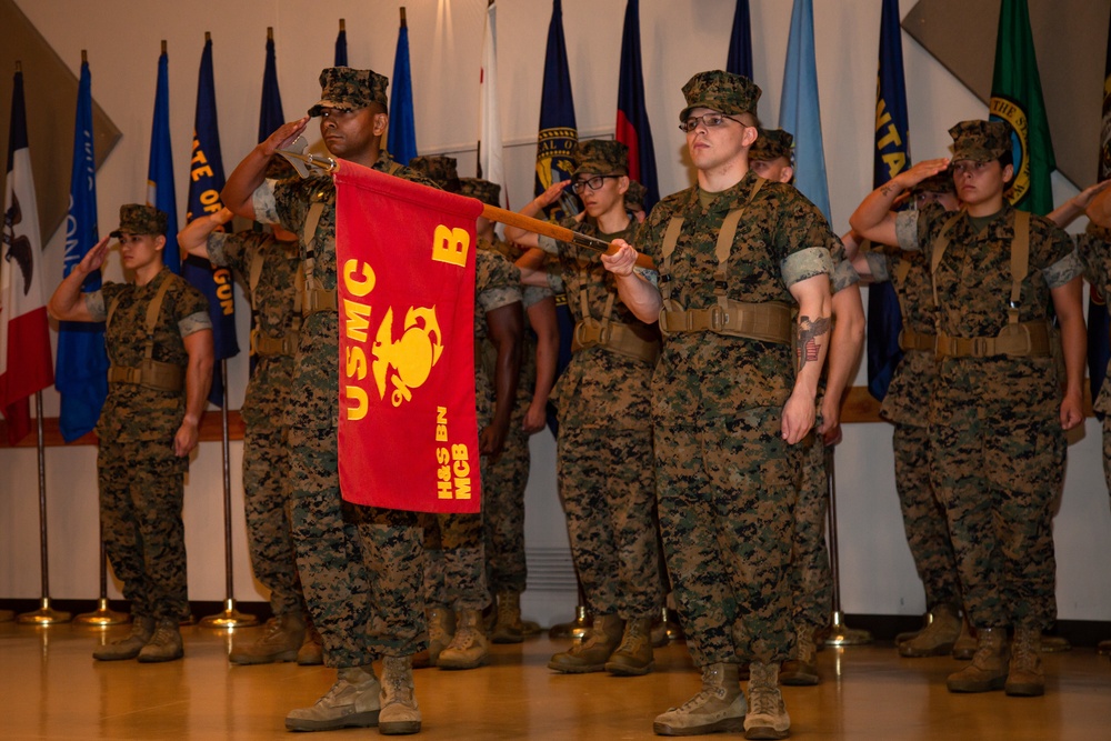 Headquarters and Support Battalion Conducts a Change of Command Ceremony on Camp Foster