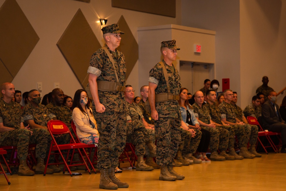 Headquarters and Support Battalion Conducts a Change of Command Ceremony on Camp Foster