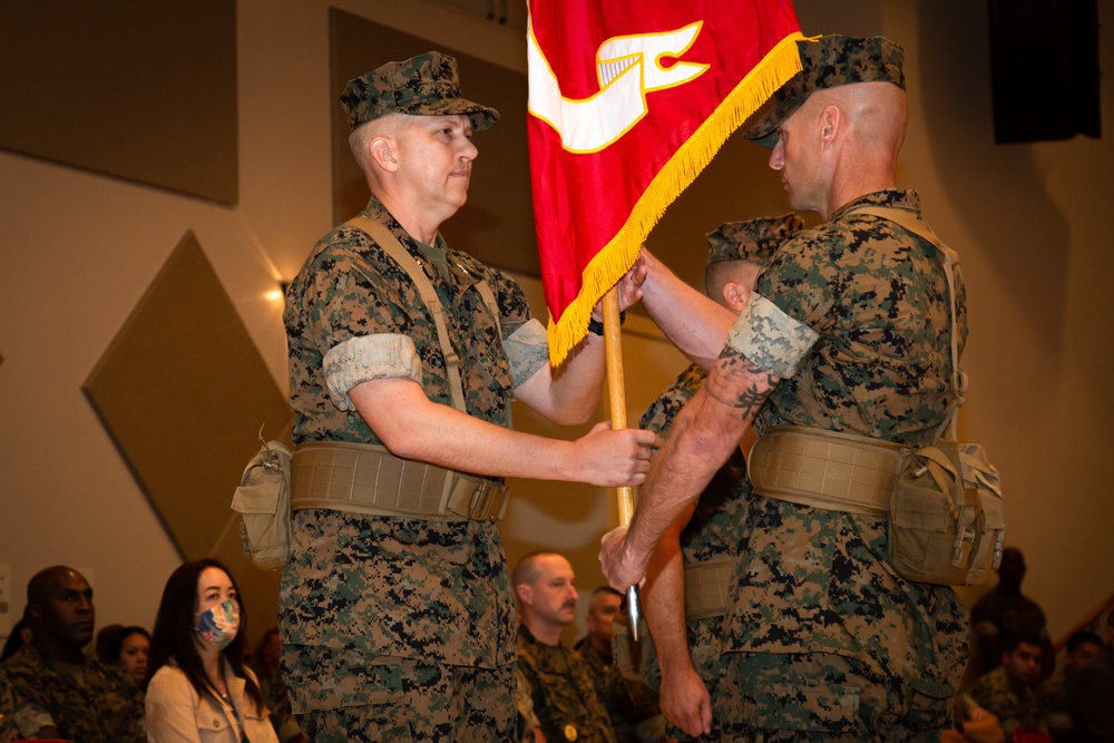 Headquarters and Support Battalion Conducts a Change of Command Ceremony on Camp Foster