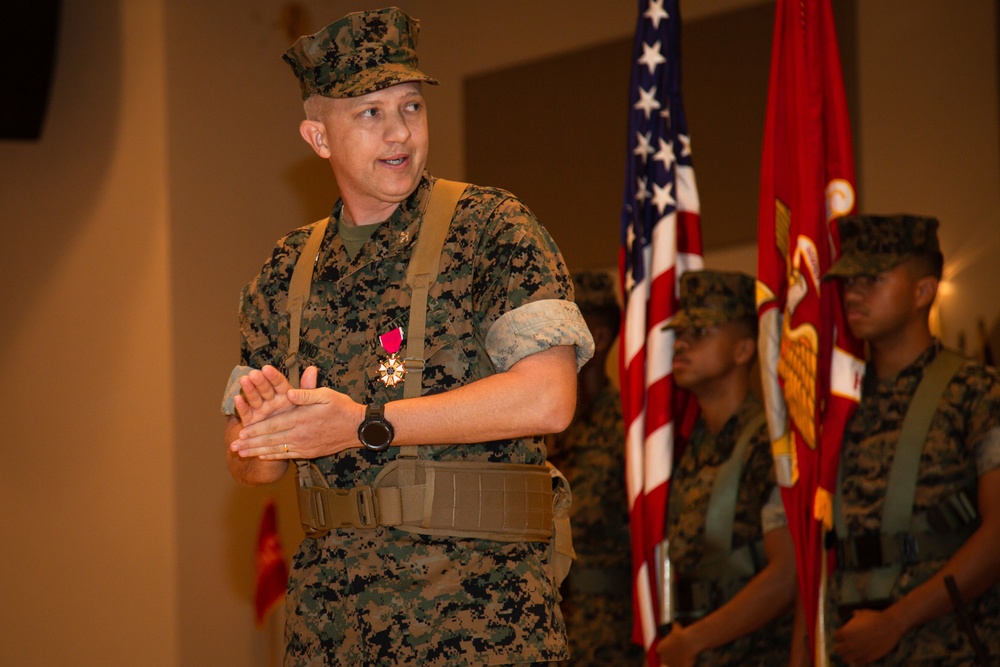 Headquarters and Support Battalion Conducts a Change of Command Ceremony on Camp Foster