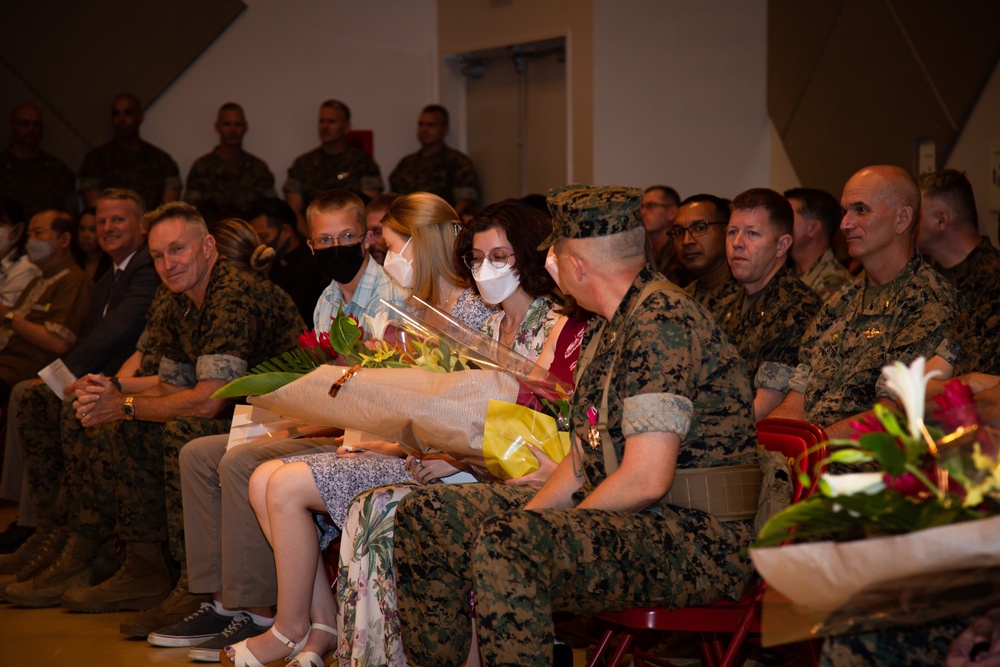 Headquarters and Support Battalion Conducts a Change of Command Ceremony on Camp Foster