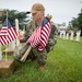 NMCP SAILORS PLACE MEMORIAL DAY FLAGS AT NSA HR-PA CEMETERY