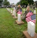 NMCP SAILORS PLACE MEMORIAL DAY FLAGS AT NSA HR-PA CEMETERY