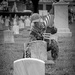 NMCP SAILORS PLACE MEMORIAL DAY FLAGS AT NSA HR-PA CEMETERY