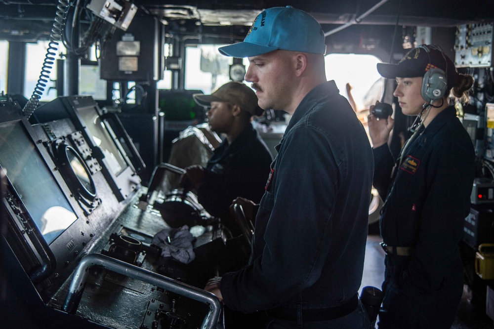 USS Jason Dunham (DDG 109) Conducts Replenishment-at-Sea with USNS Supply (T-AOE-6)