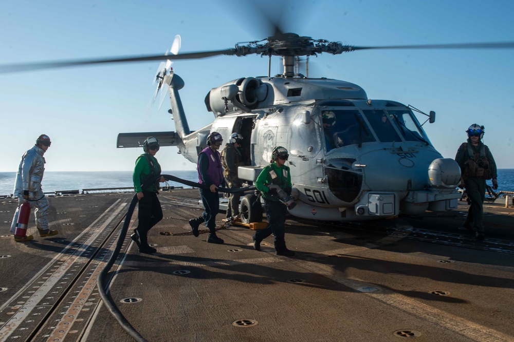 USS Jason Dunham (DDG 109) Conducts Flight Operations